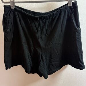 White Stag Black Stretch Knit Shorts XL (16/18)